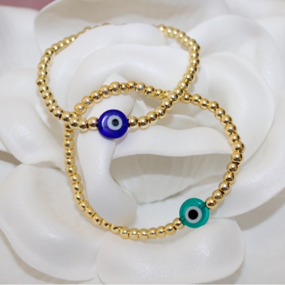 Evil Eye Bead Bracelet